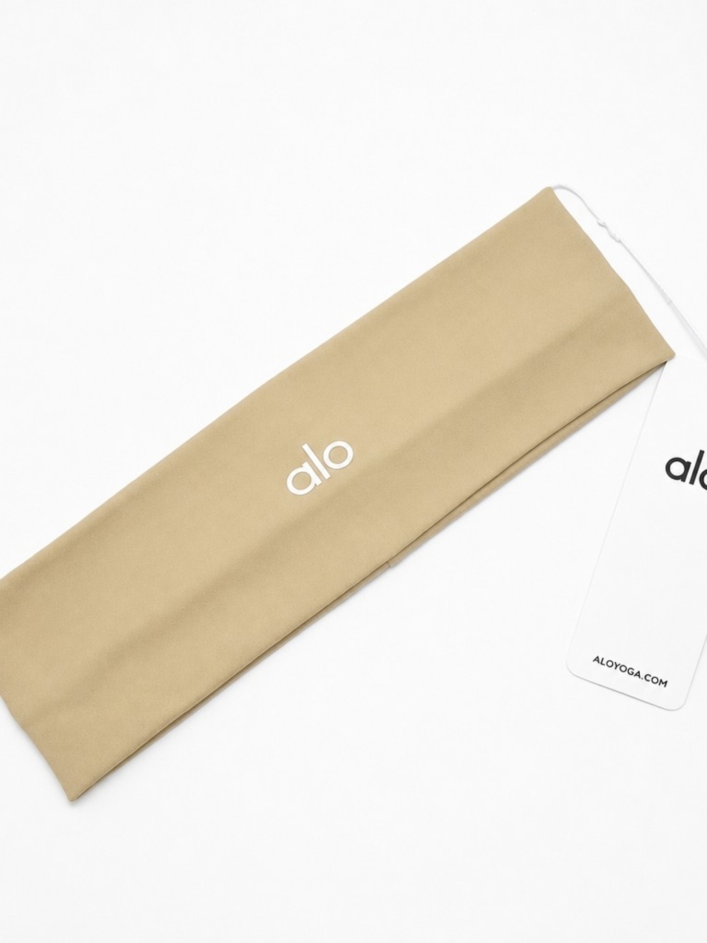 ALO Yoga Beige Wide Stretch Headband